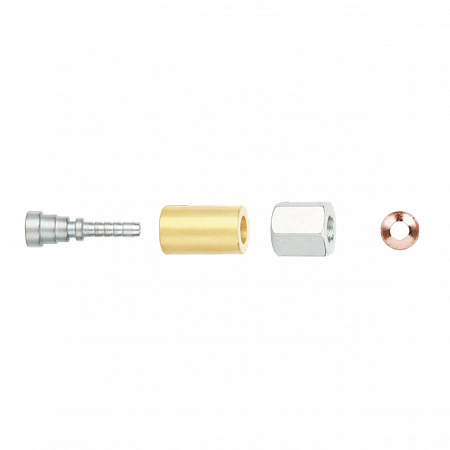 Фитинг прямой, 7/16"-20UNF (на трубку 4мм)